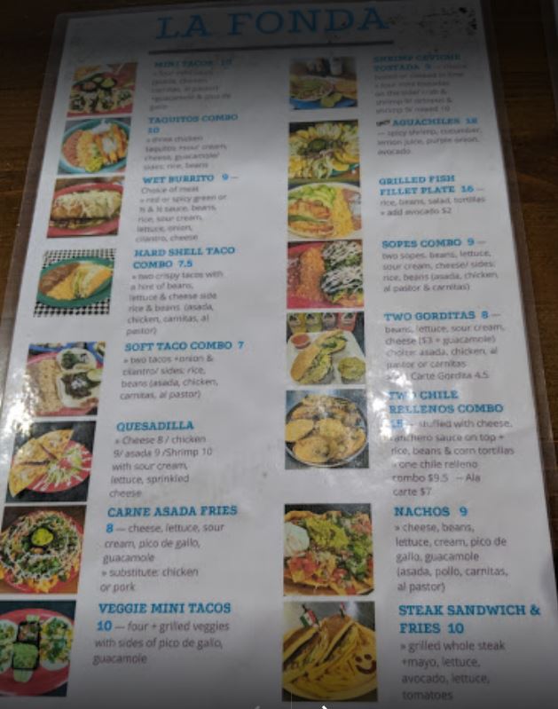 La Fonda Of Inglewood Restaurant & Cafe General Menu