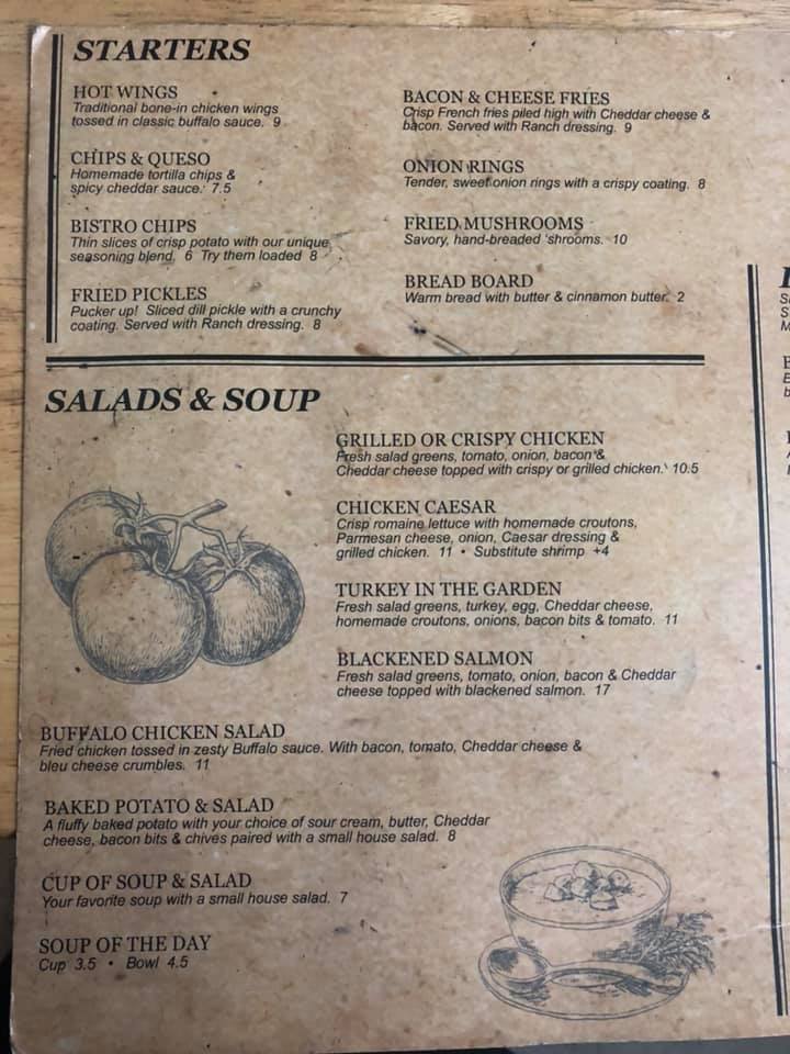 Mid-American Grille General Menu