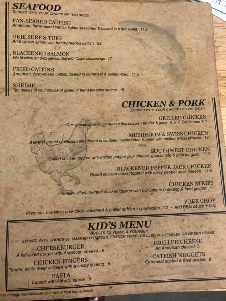 Mid-American Grille General Menu