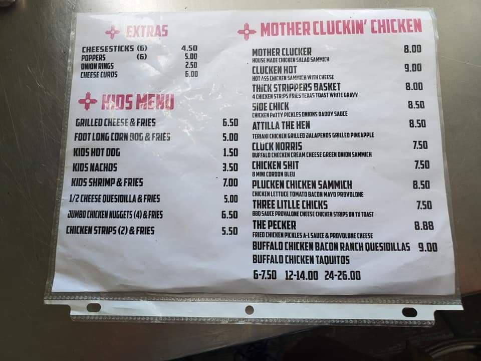 Yo Mama's Food Truck General Menu