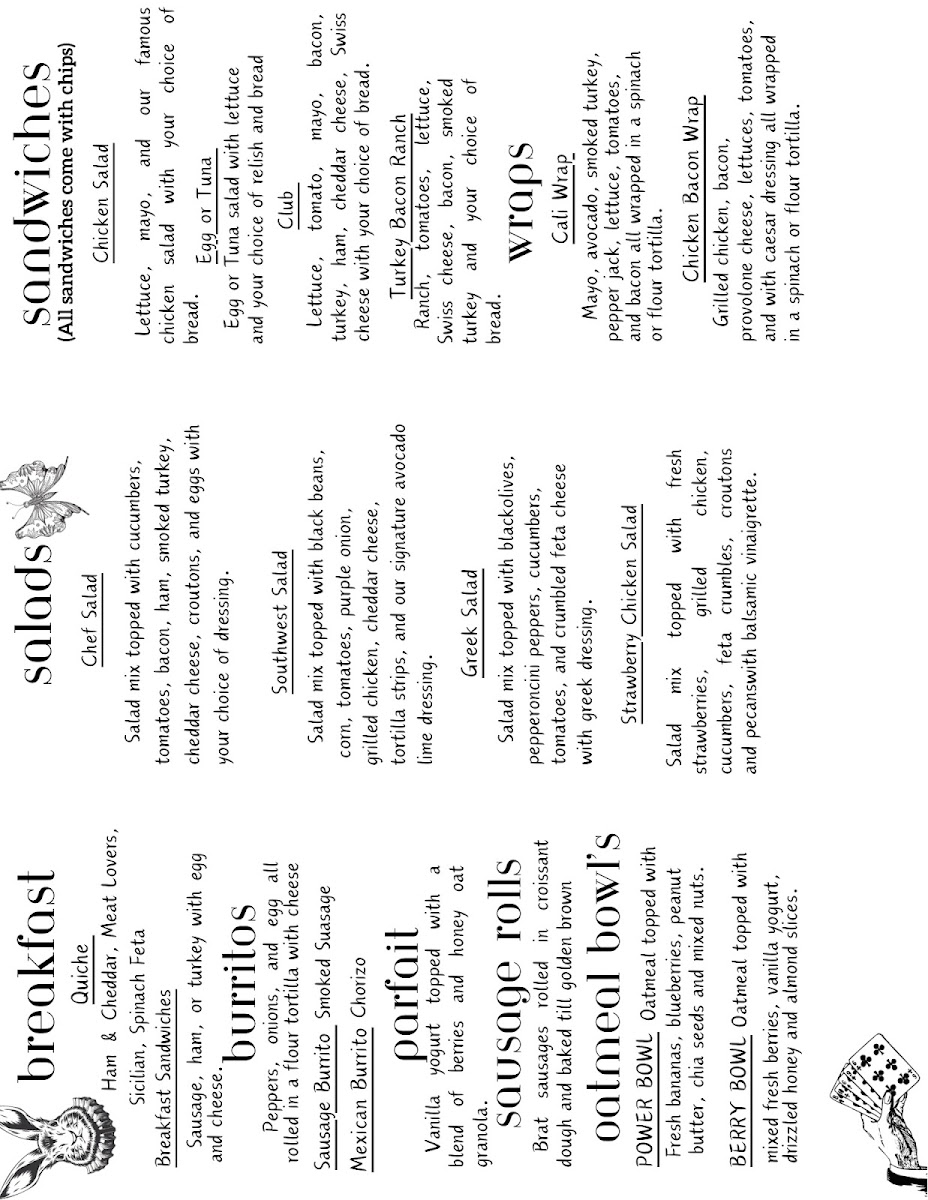 Baking In Wonderland Baking In Wonderland General Menu - Bakery Menu in Bentonville, AR